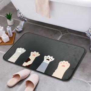 DAYA 감성 발매트 고양이 발바닥 욕실 주방 화장실 발매트 현관 국내생산