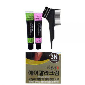 모발색소 윤기있는 한방성분 헤어염색약 3N 진한갈색