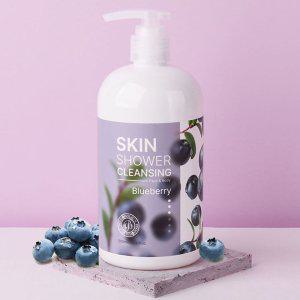 진정 한번에클리어 당김없이 클렌징폼 500ml 블루베리