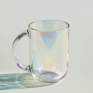 오로라 글라스 2P세트 내열유리 머그컵 320ml 2P