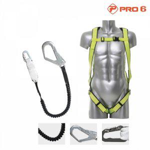 PRO6 TA021허리벨트X 엘라스틱 전체식안전벨트(형광)