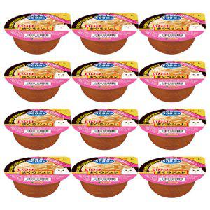 고양이 푸딩 닭가슴살 게살맛 유산균 65g 12P 츄르