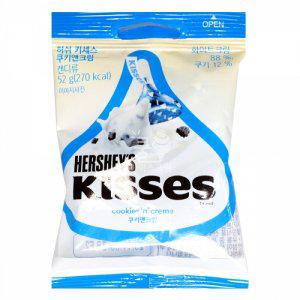 허쉬 키세스 크리미 쿠키앤크림 52g 6개 (반품불가)