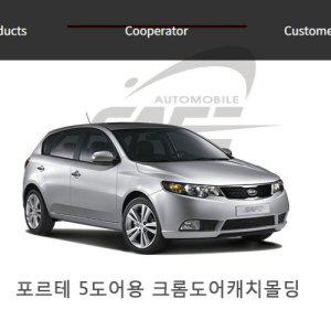 10년 5도어 포르테 도어캐치몰딩 크롬 9pcs (반품불가)