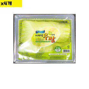 식자재 아제맛 무쌈 와사비맛 3Kg x4개 (반품불가)