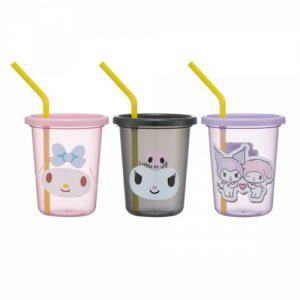 마이멜로디쿠로미 스트로 텀블러 3P세트 320ml 빨대컵