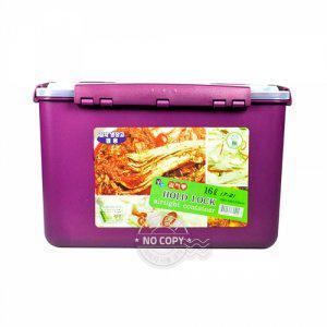 미화 홀드락 김치통 초코 밀폐용기 7-2 16L 김장 보관