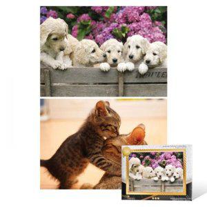 108피스 직소퍼즐 강아지와 고양이 (2종) (미니)