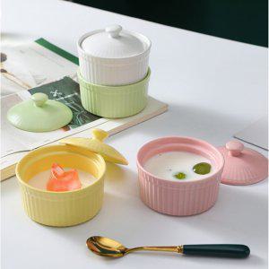 미니 베이킹 용기 뚜껑 세트 1P 디저트 푸딩 계란찜