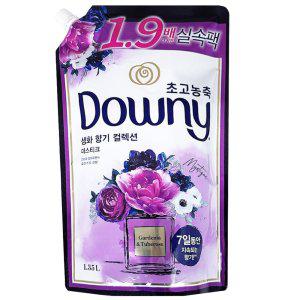 다우니 1.35L 초고농축 섬유유연제 미스티크 리필형