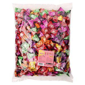 칠성제과 과일향 종합 캔디 2KG 1박스(4입)