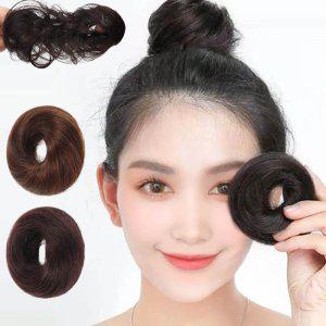 여자 올림머리 밴드형 트렌드 가발 1P 데일리 똥머리