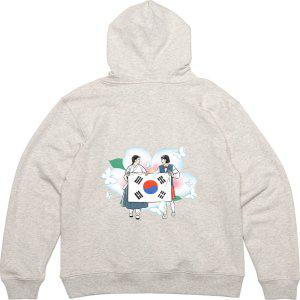 후드티 뒷면 태극기 호국의달 무궁화 그림 프린팅