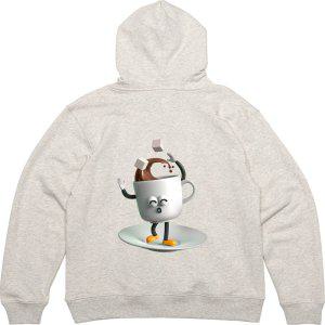 후드티 뒷면 커피 각설탕 당땡겨 그림 프린팅