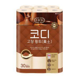 쌍용 코디 고창황토 30M 30롤 PTB07378 화장지 휴지