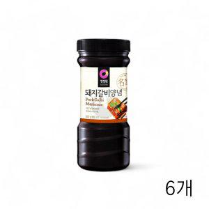 청정원 돼지갈비 양념 840g X 6개 돼지고기소스 양념