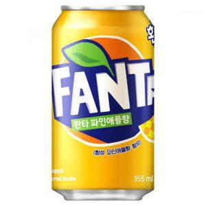 코카콜라 환타 355ml 파인애플 캔 X 12개