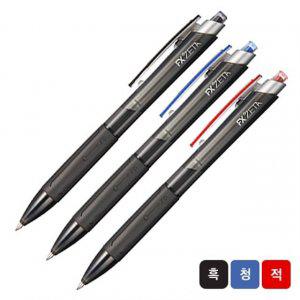 모나미 FX ZETA 유성볼펜 노크식 0.7mm 흑 12개