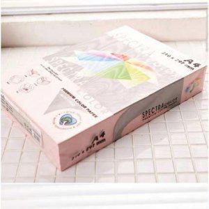 A4 칼라용지 색지 디자인용 미술용 색상지 로즈색