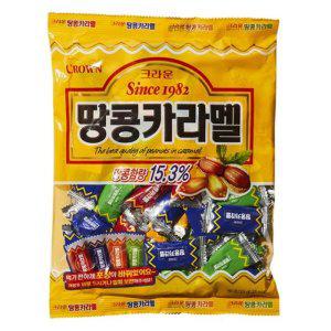 땅콩카라멜 324g 크라운제과