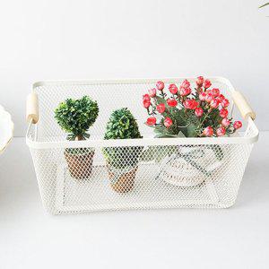 다용도 스텐 손잡이 바구니 대 1P 철제 정리 바스켓