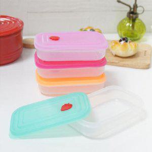 딸기 실리콘 스타일 밀폐용기 1P 밥팩 고품질 보관 소