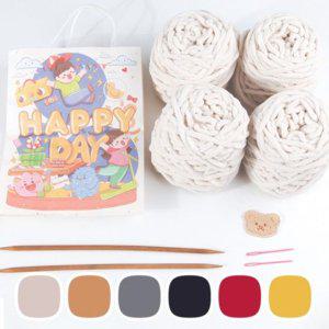 수제 방한 뜨개질 스타일 diy 목도리 바늘 겨울 선물