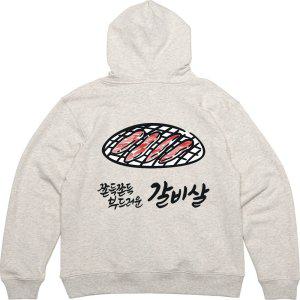 기모후드티 뒷면 고기집 갈비살 디자인옷