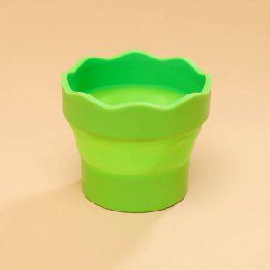 물통 지름9.5cm 접이식 미술용물통 미술용물통 물감물