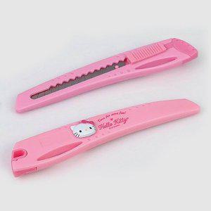 헬로키티 자동잠금 커터칼 소 5P 커팅 안전한 카타칼