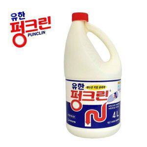 유한락스 펑크린 4리터 배수구청소 배수관 대용량