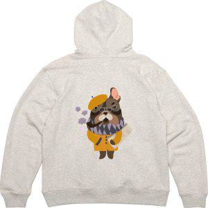 후드티 뒷면 탐정 화가 파이프담배 그림 프린팅
