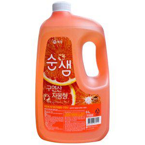 애경 순샘 구연산 주방세제 자몽향 3L