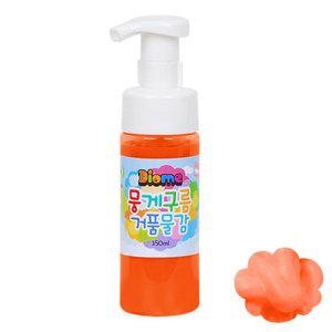 미술놀이 뭉게구름 거품물감 150ml 낱색(형광주황)