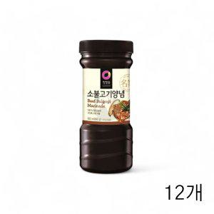 청정원 명가 소불고기 양념 840g X 12개 양념소스