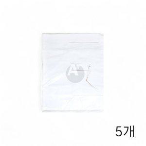 비닐봉투 흰색(34x50cm) 70매 X 5개 식당용 돈까스포장 손잡이비닐봉지 돈가스포장 (반품불가)