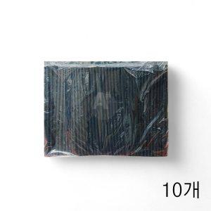 일자스트로우 검정 빨대 7mmX21cm 500입 X 10개 일회용 카페빨대 까페 커피빨대 (반품불가)