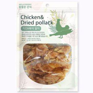 헬로도기 강아지 데일리 육포 간식 애견 간식 치킨북