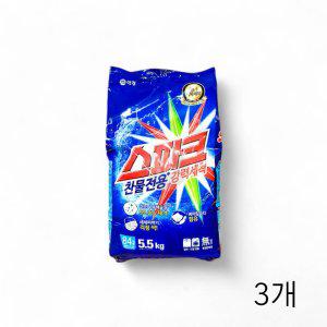 스파크 세탁세제 5.5kg X 3개 찬물전용 대용량 업소용 분말세제 리필용 세탁가루세제 (반품불가)