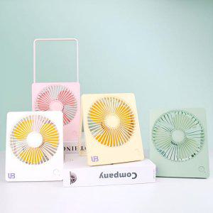 무선 탁상용 휴대용 접이식 LED 미니 선풍기