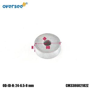 TOHATSU 선외 모터용 아연 양극, MFS2.5HP ~ 40HP, 338-60218-2, 338-60218, 338602182M