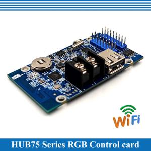 HD-WF2 비동기 768W*64H 픽셀 2*HUB75 RGB 7색 소형 LED 디스플레이 WIFI 제어 카드