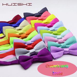 HUISHI 솔리드 패션 나비 넥타이, 신랑 키즈 포멀 컬러풀 어린이 크래뱃 그린 결혼 나비 웨딩 나비 넥타이, 34 색