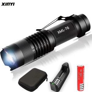 8000LM 미니 Led 손전등 슈퍼 밝은 토치 Q5/T6/L2 linterna led 랜턴 Zoomable 낚시 캠핑 자전거 라이트 14500/18650