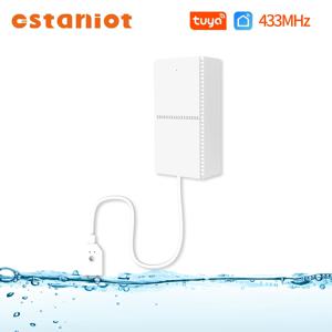 Ostaniot 433MHz Tuya 누수 감지기 누수 센서 홍수 경고 보안 경보 시스템 용 오버플로 Smart Life APP