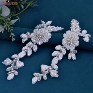 TOPQUEEN SP10 수동 DIY 하이힐 신발 바느질, 꽃 다리미 패치 스티커, 의류 배지 원단 아플리케 액세서리
