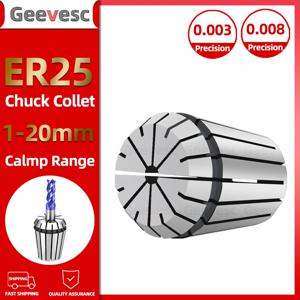 ER25 스프링 콜릿 1mm-16mm UP AA ER 콜릿 척 공구 홀더 ER25 너트 콜릿 고정밀 ER25 콜릿 척 17 18 19mm 20mm