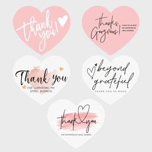 하트 모양 인사 태그, 고맙습니다 크래프트 종이 카드, 작은 상점 선물, 중소 기업용 DIY 장식 카드, 10-30 개