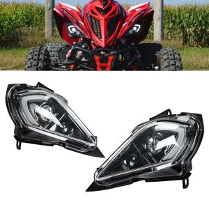 KEMIMOTO ATV 헤드 라이트 Yamaha Raptor 700 700R 350 250 YFZ 450R 450X Wolverine 450 350 조명 트림 커버 5TG-84166-01-00