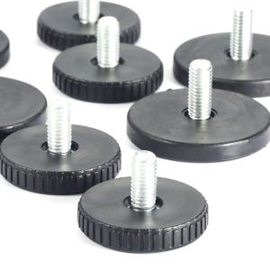 8pcs 조정 가구 피트 라운드 기본 레벨링 높이 M8 * 18*40/50mm 스레드 나사 밸런스 랙 테이블 선반 난간 의자 다리